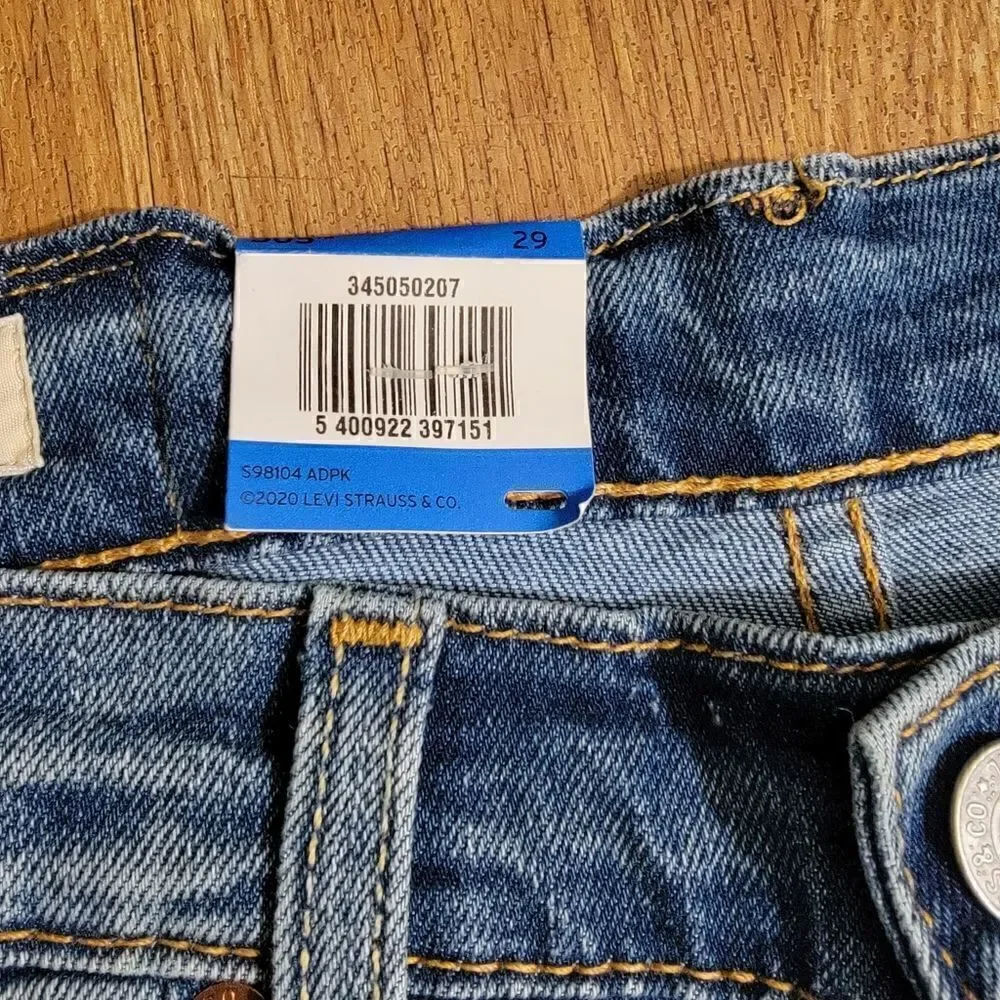 Levi's Premium 505 Regular Denim Jeans Shorts Medium Wash Men's Waist Size 29